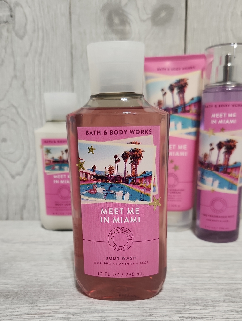 Bath & Body Works Meet Me In Miami 4pc Set Gel, Lotion, Cream, Mist - Picture 2 of 9